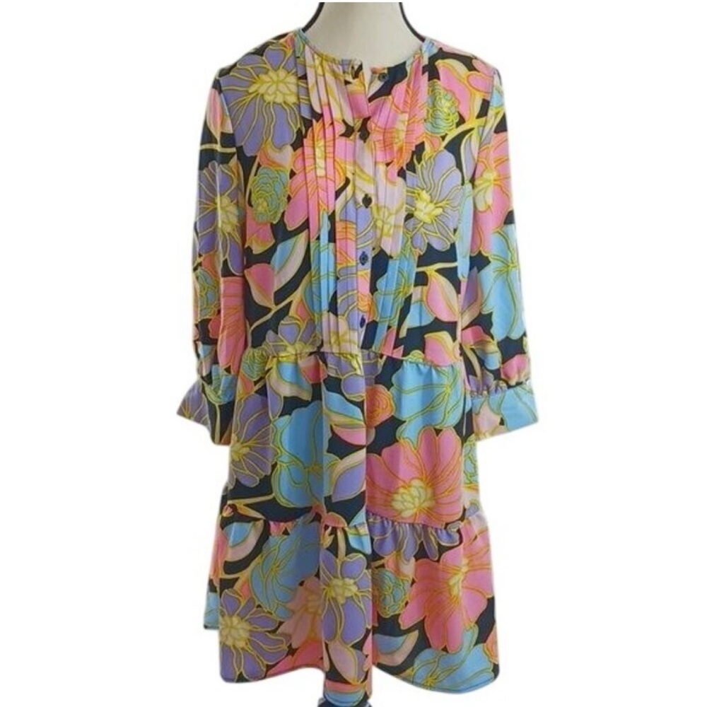 Who What Wear Pastel Floral Dress